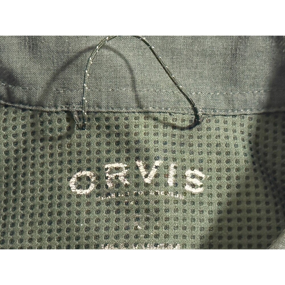 ORVIS Men's Short Sleeve Button Down Outdoor Shirt Green Large - Picture 4 of 5